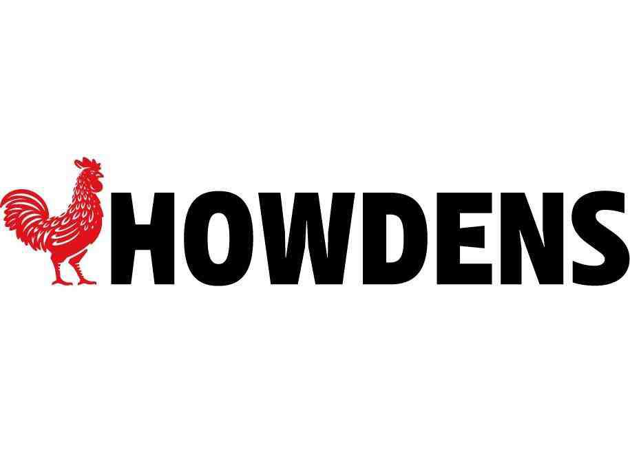 Howdens Logotype Horizontal Black Red NEW LOGO